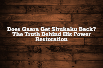 Does Gaara Get Shukaku Back? The Truth Behind His Power Restoration