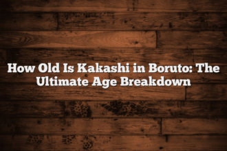 How Old Is Kakashi in Boruto: The Ultimate Age Breakdown