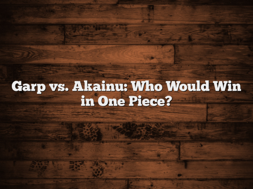 Garp vs. Akainu: Who Would Win in One Piece?