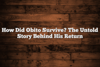 How Did Obito Survive? The Untold Story Behind His Return