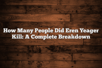How Many People Did Eren Yeager Kill: A Complete Breakdown