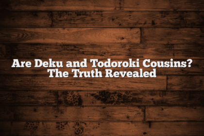 Are Deku and Todoroki Cousins? The Truth Revealed