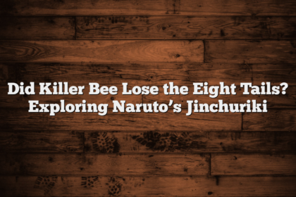 Did Killer Bee Lose the Eight Tails? Exploring Naruto’s Jinchuriki
