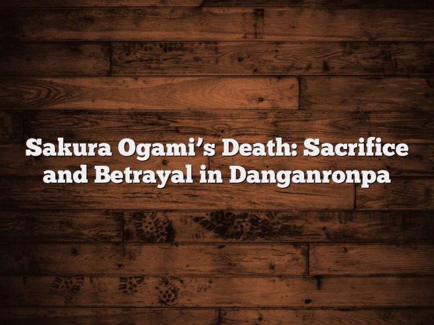 Sakura Ogami’s Death: Sacrifice and Betrayal in Danganronpa