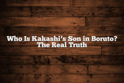 Who Is Kakashi’s Son in Boruto? The Real Truth