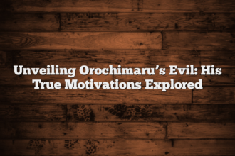 Unveiling Orochimaru’s Evil: His True Motivations Explored