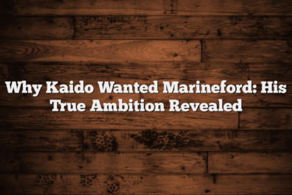 Why Kaido Wanted Marineford: His True Ambition Revealed