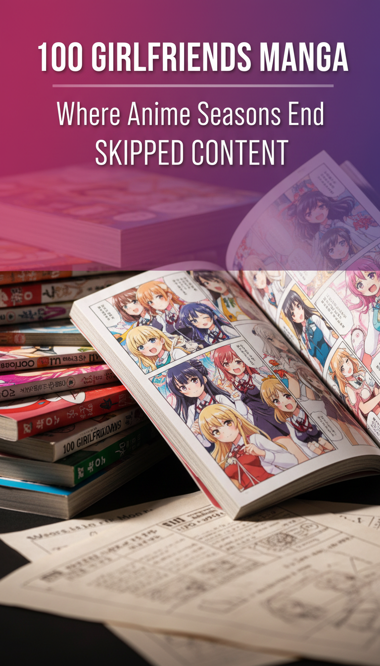 where does the 100 girlfriends who really love you anime end in the manga