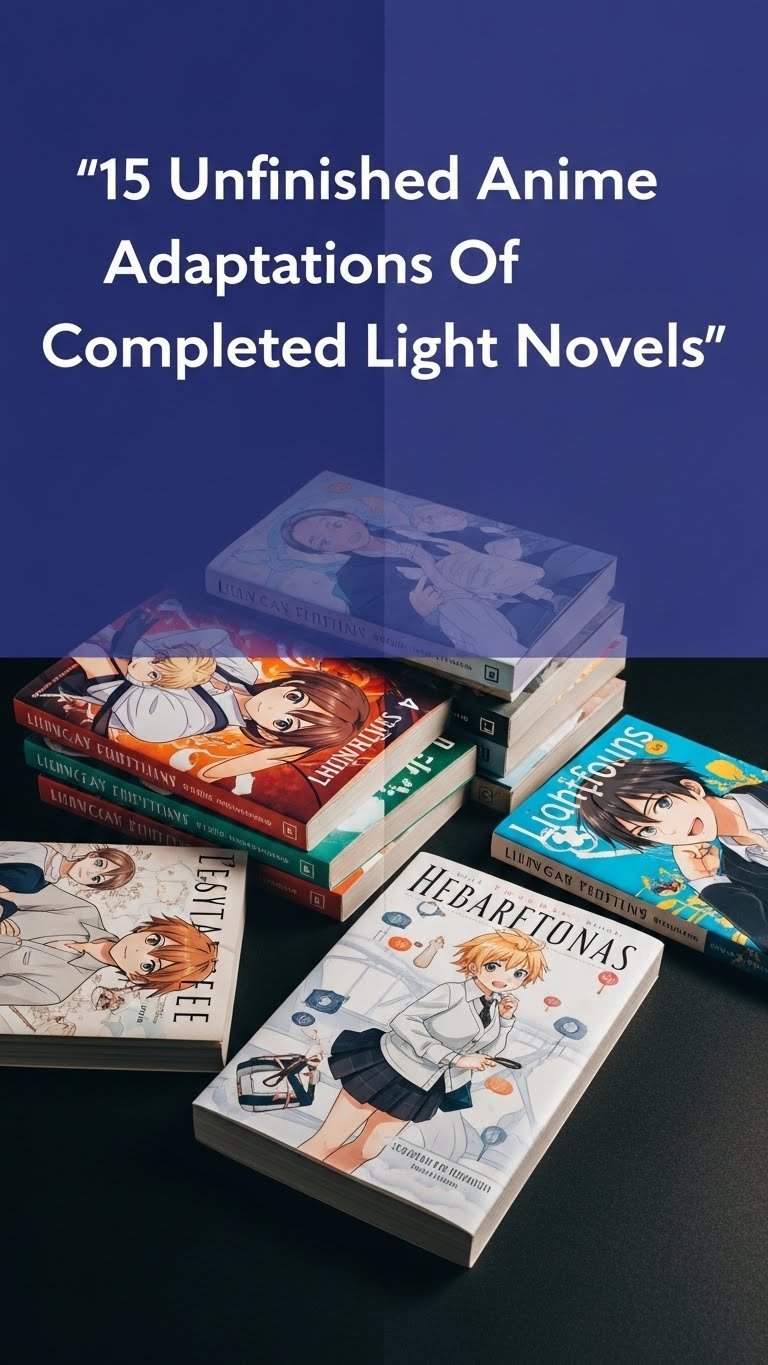 unfinished anime adaptations of completed light novels