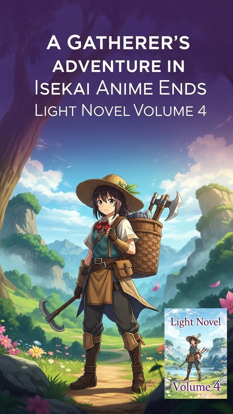 where does the a gatherers adventure in isekai anime end in the light novel