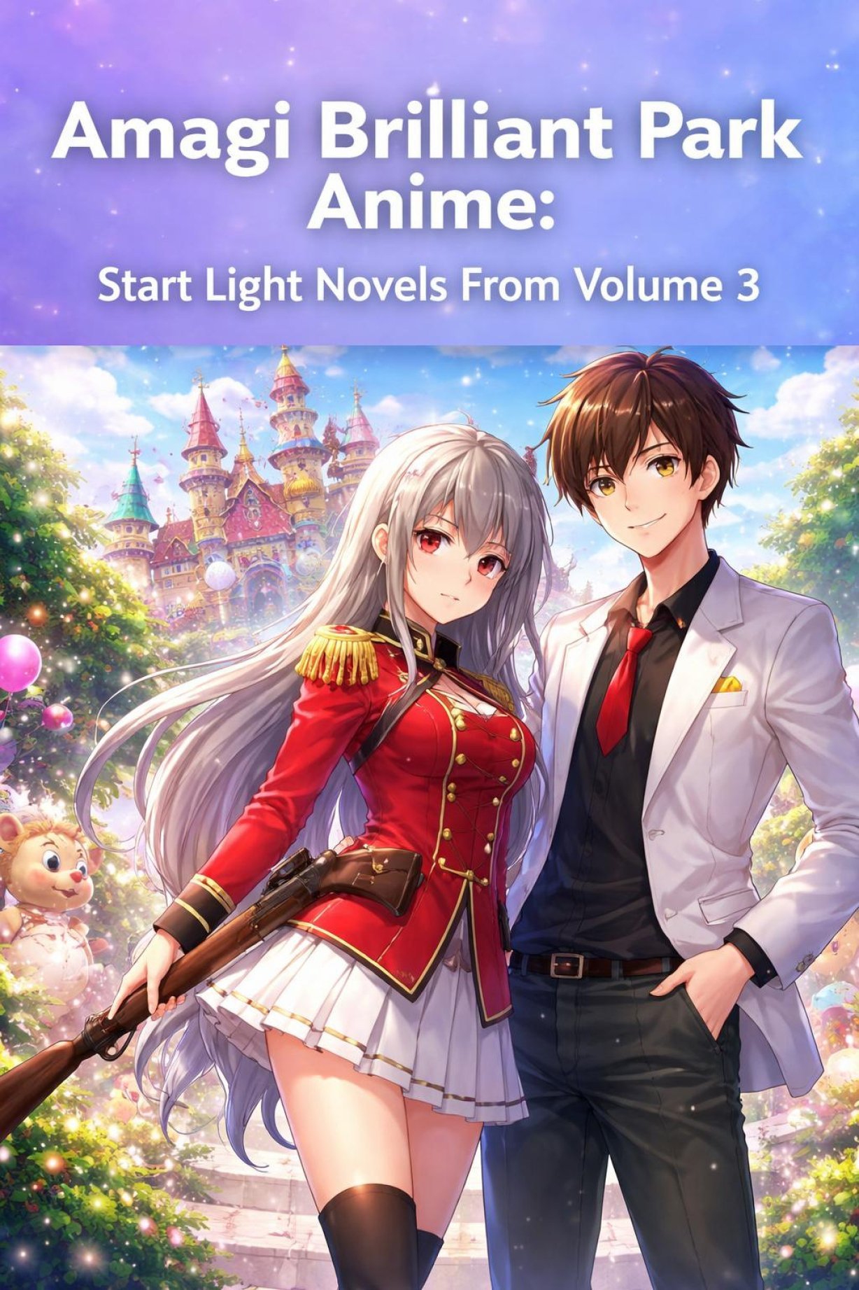 where does the amagi brilliant park anime leave off in the light novels
