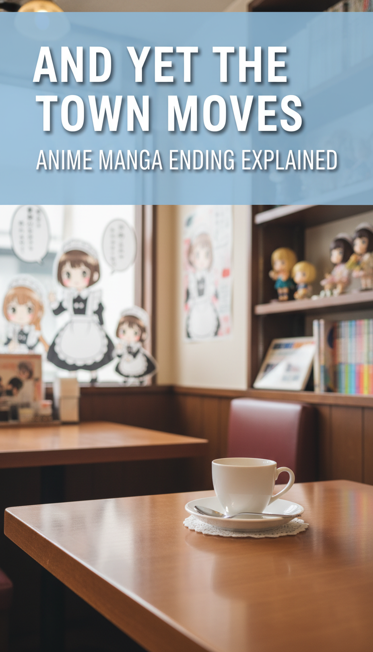 where does the and yet the town moves anime end in the manga