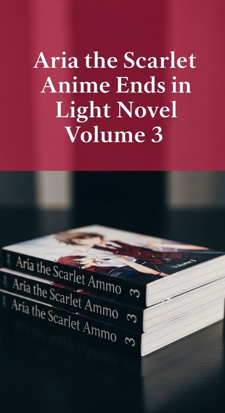 where does the aria the scarlet ammo anime end in the light novel