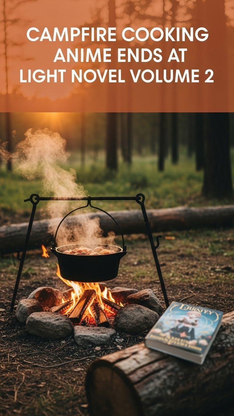where does the campfire cooking in another world with my absurd skill anime end in the light novel
