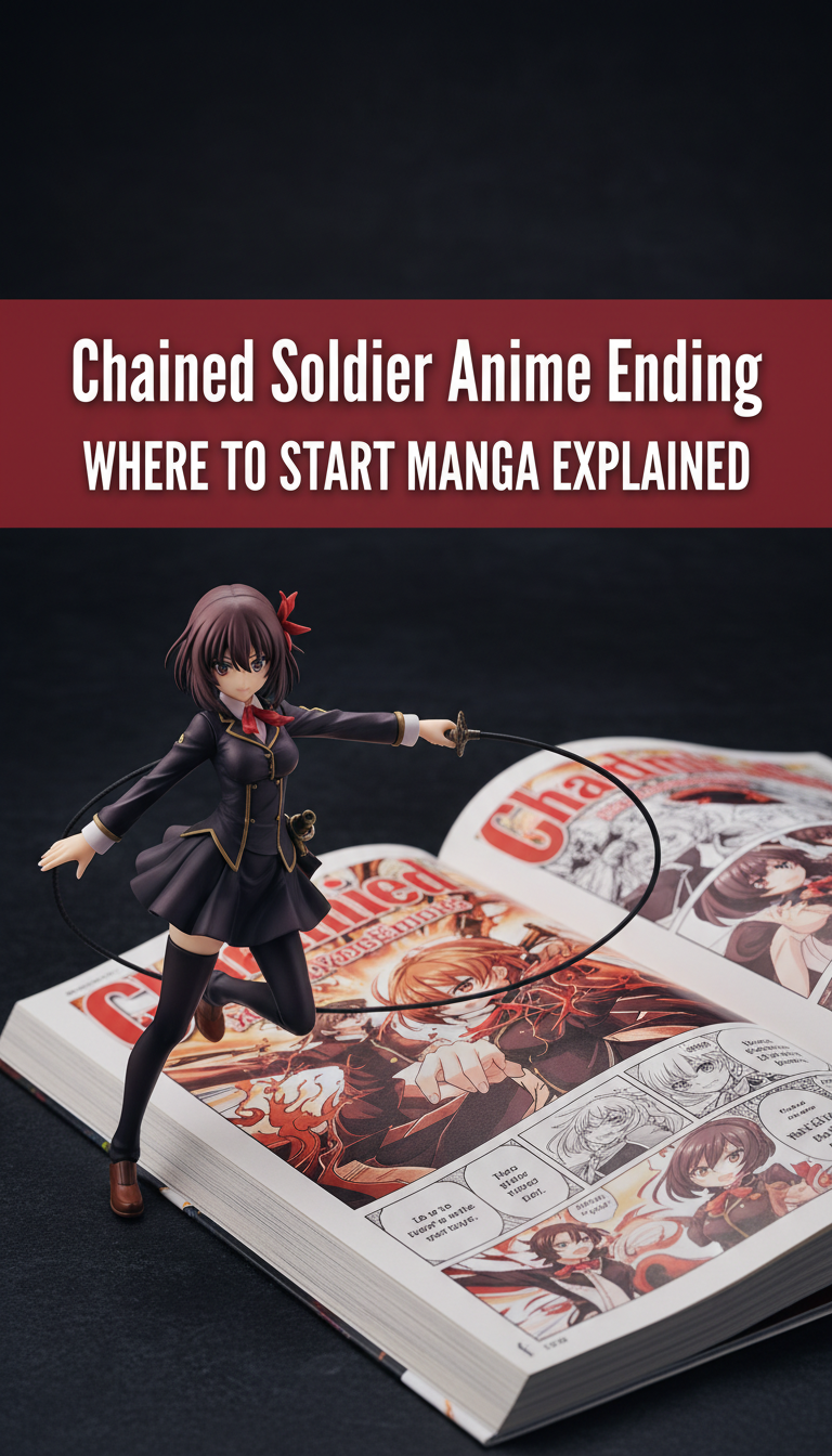 where does the chained soldier anime end in the manga