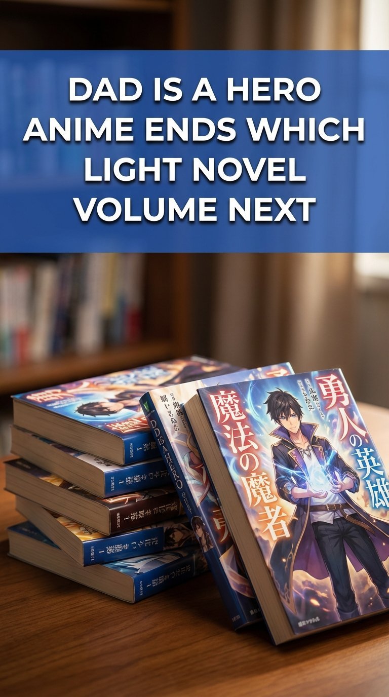 where does the dad is a hero mom is a spirit im a reincarnator anime end in the light novel