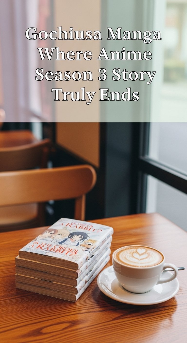 where does the is the order a rabbit anime end in the manga