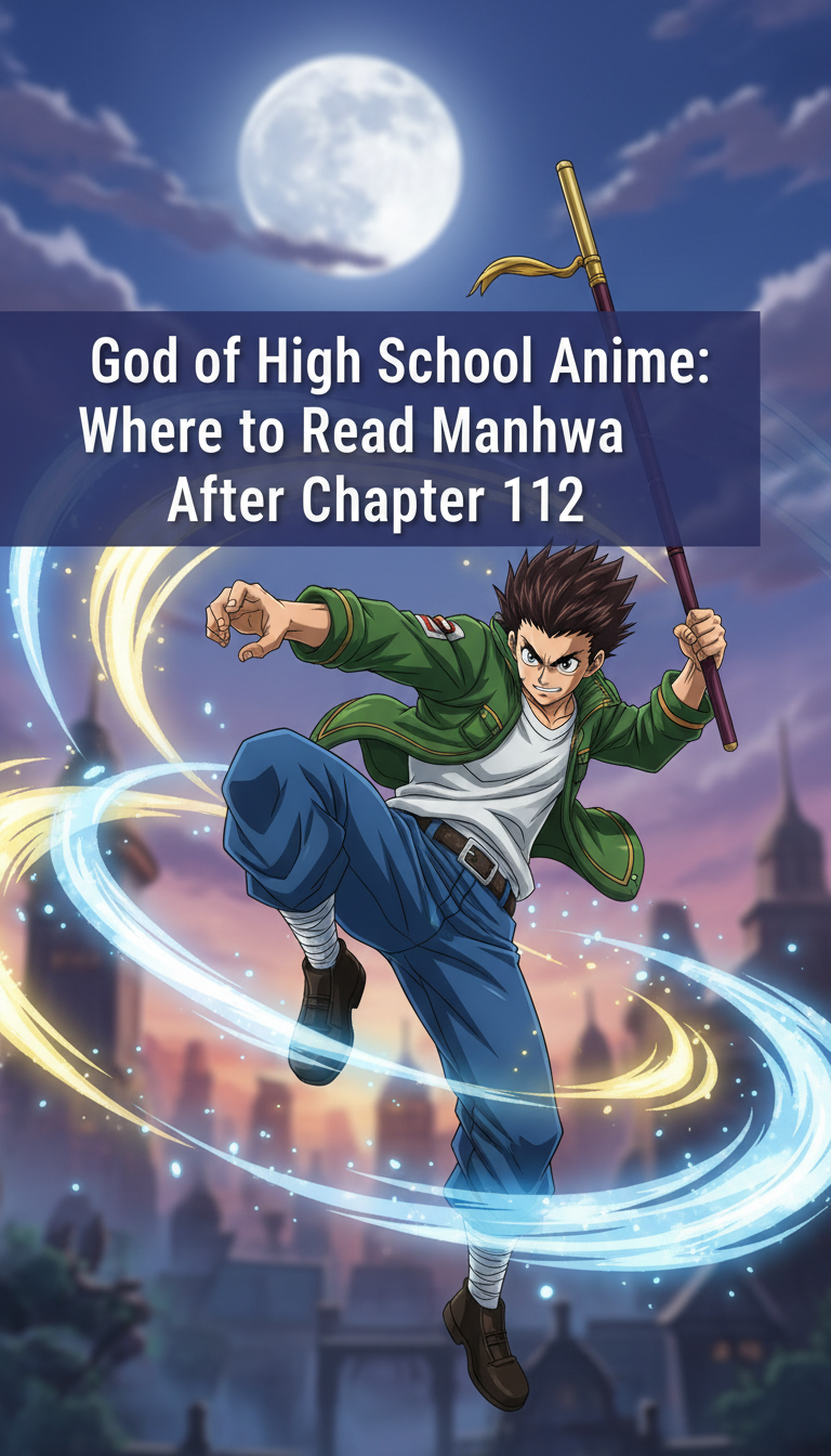 where does the god of high school anime leave off in the manga