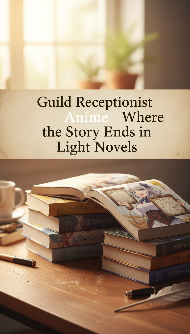 where does the i may be a guild receptionist but ill solo any boss to clock out on time anime end in the light novel