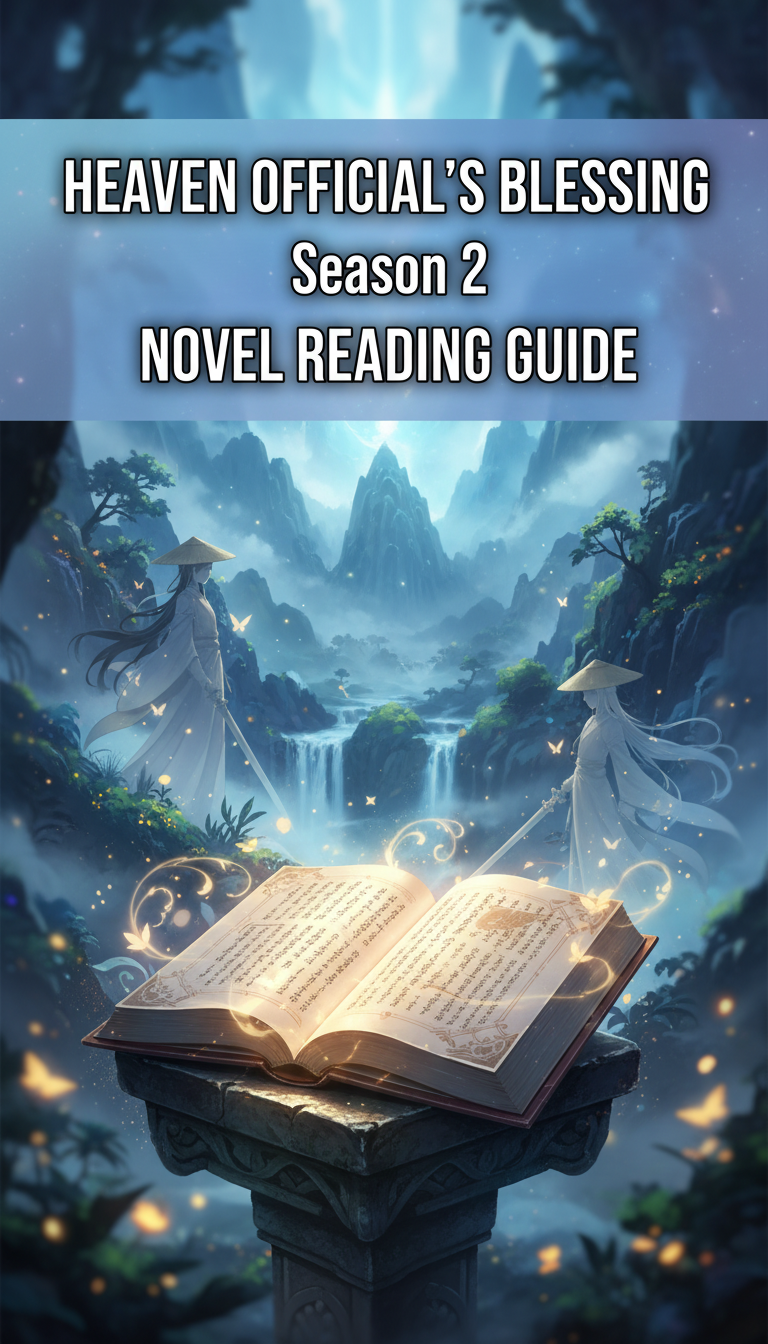 where does the heaven officials blessing anime end in the novel