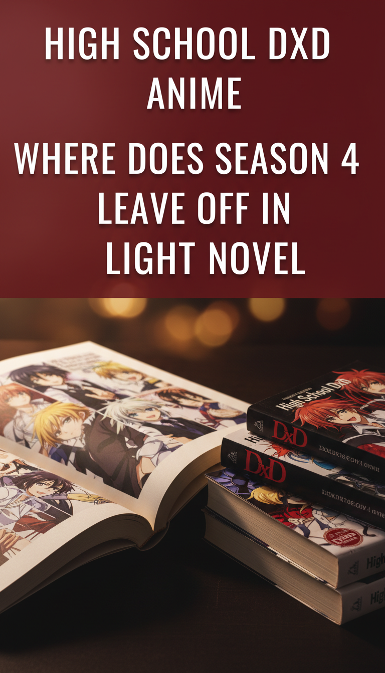 where does the high school dxd anime leave off in the light novel