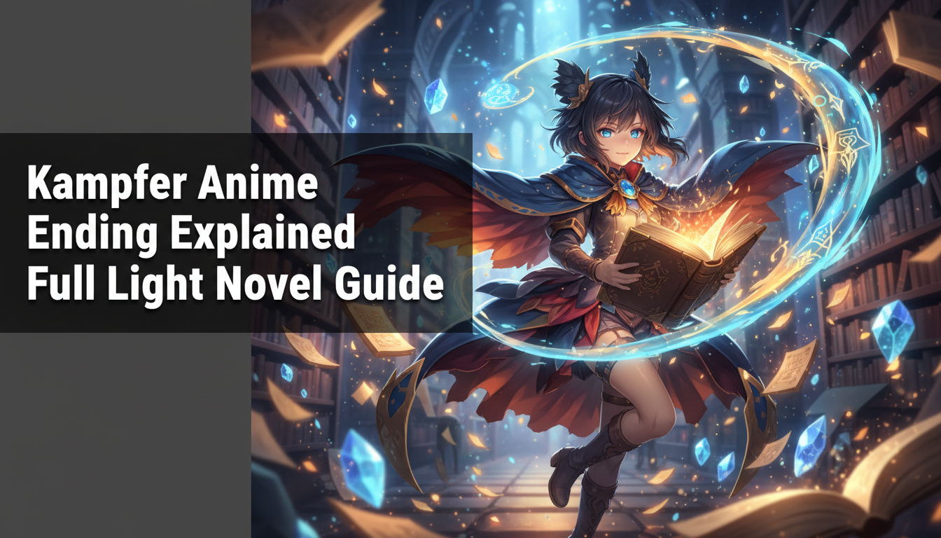 where does the kampfer anime end in the light novel