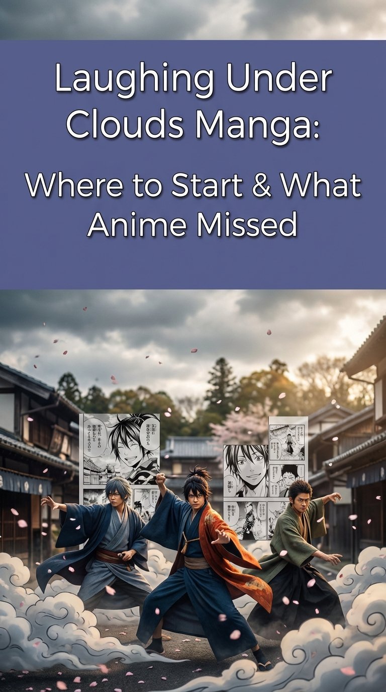 where does the laughing under the clouds anime leave off in the manga