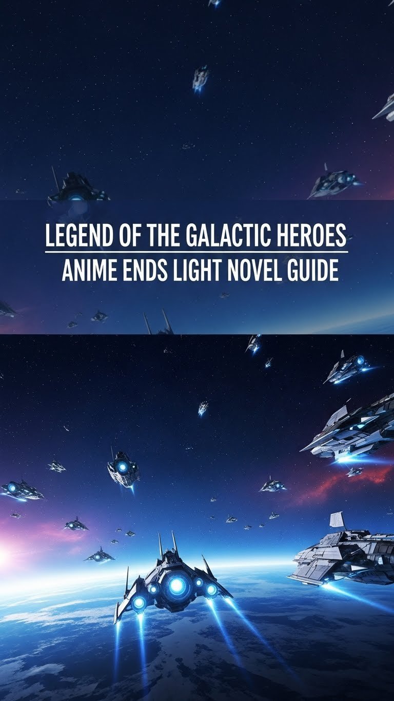 where does the legend of the galactic heroes anime end in the light novel