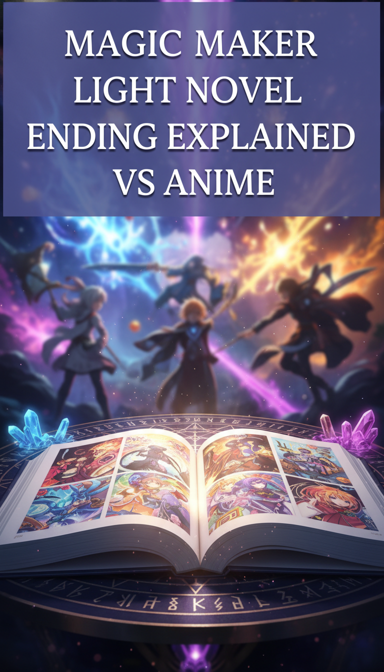 where does the magic maker how to create magic in another world anime end in the light novel