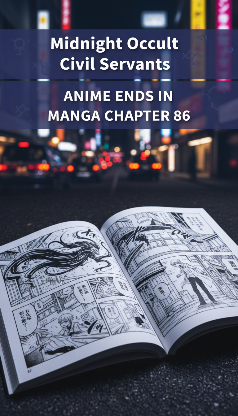 where does the midnight occult civil servants anime end in the manga