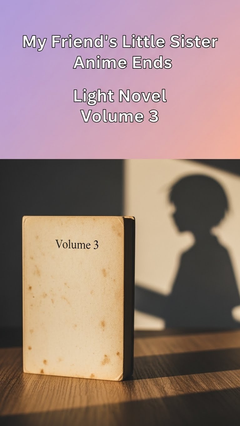 where does the my friends little sister has it in for me anime end in the light novel