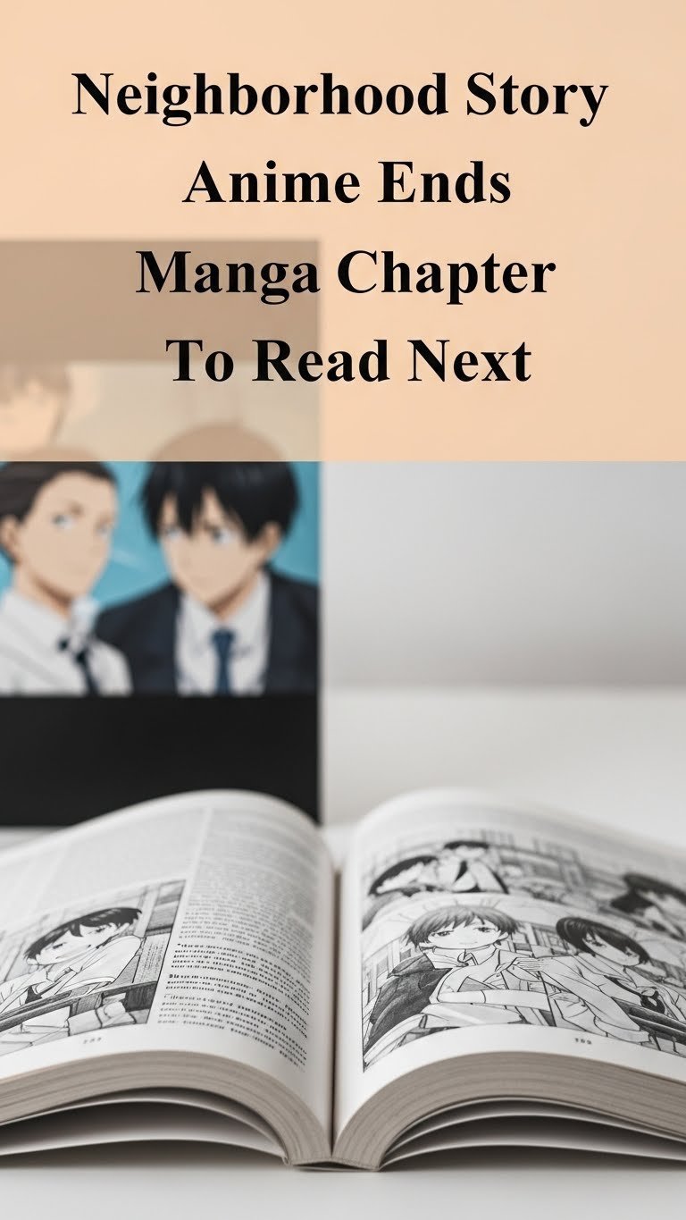 where does the neighborhood story anime end in the manga