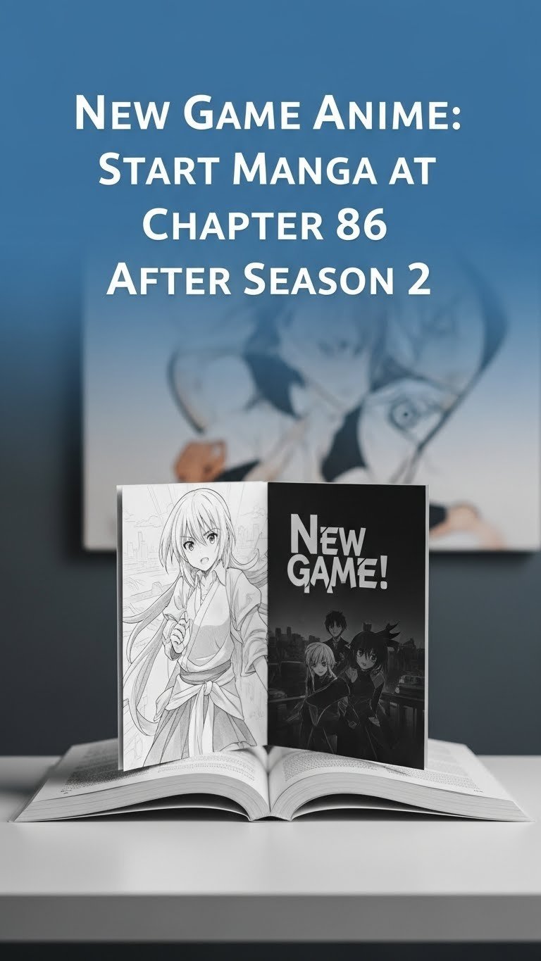 where does the new game anime end in the manga