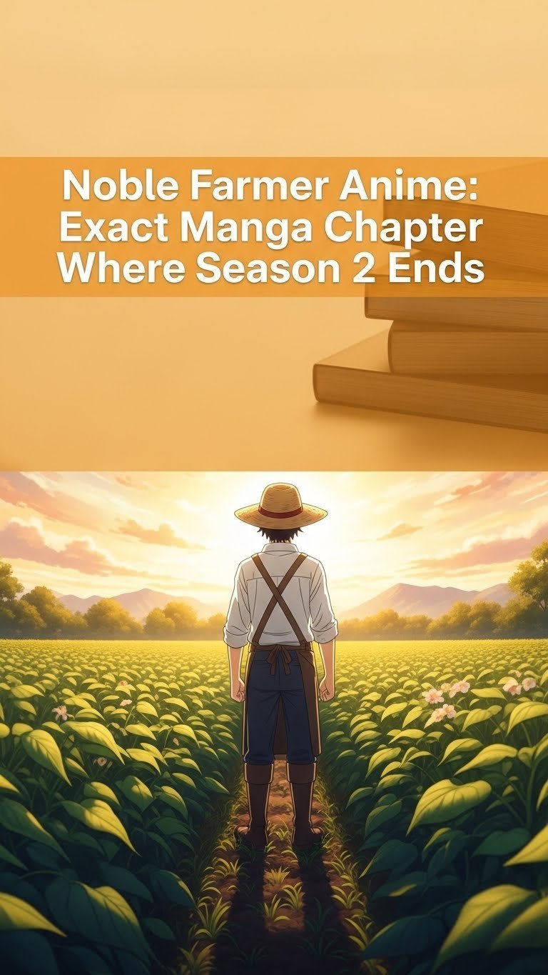 where does the noble farmer anime end in the manga