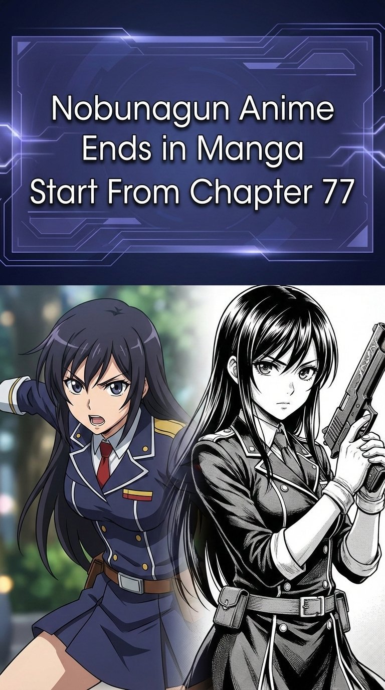 where does the nobunagun anime end in the manga