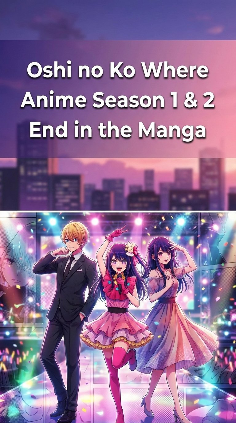 where does the oshi no ko anime end in the manga