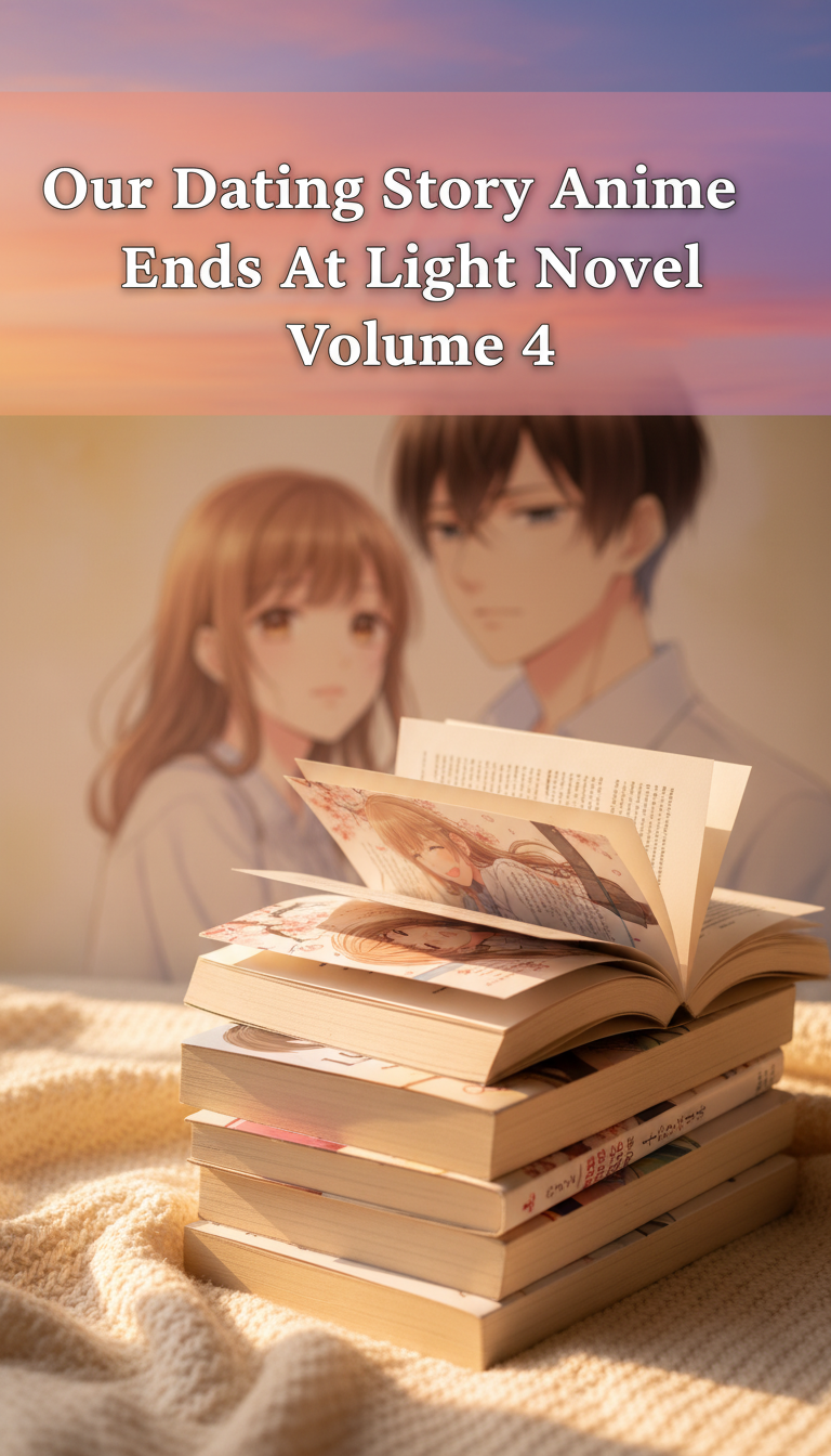 where does the our dating story anime end in the light novel