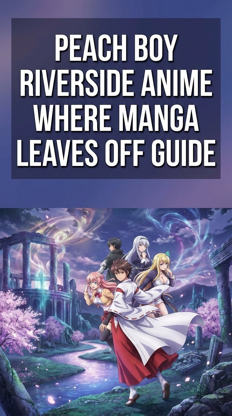 where does the peach boy riverside anime leave off in the manga