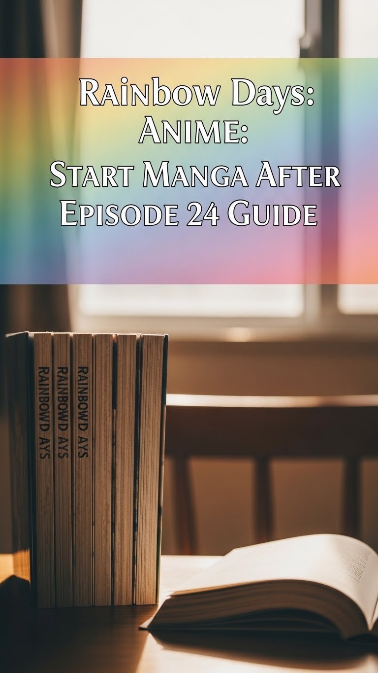 where does the rainbow days anime end in the manga