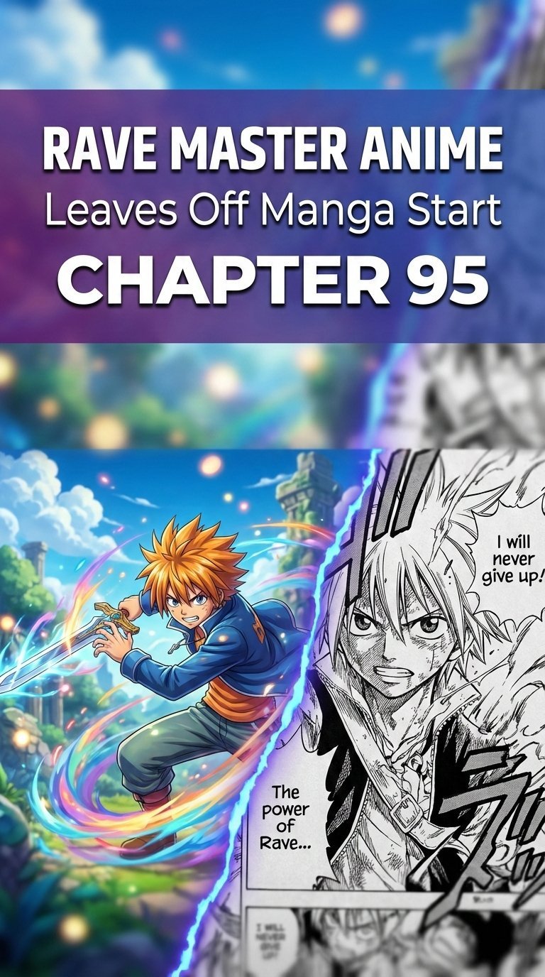 where does the rave master anime leave off in the manga
