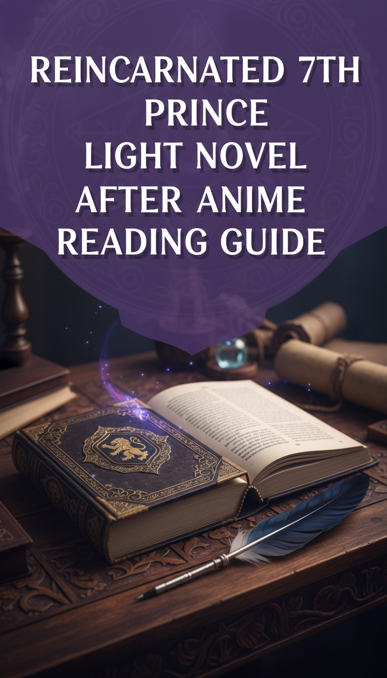 reincarnated 7th prince light novel after anime