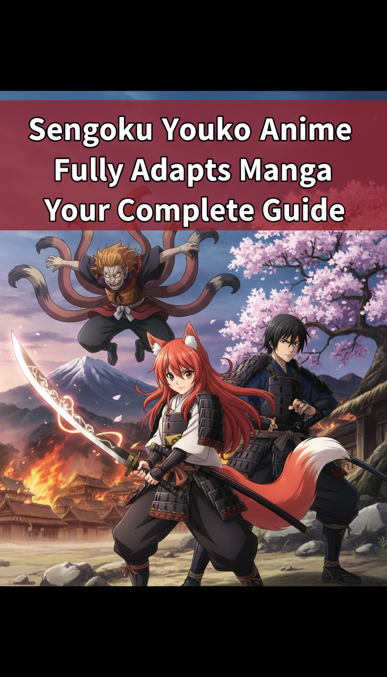 where does the sengoku youko anime end in the manga