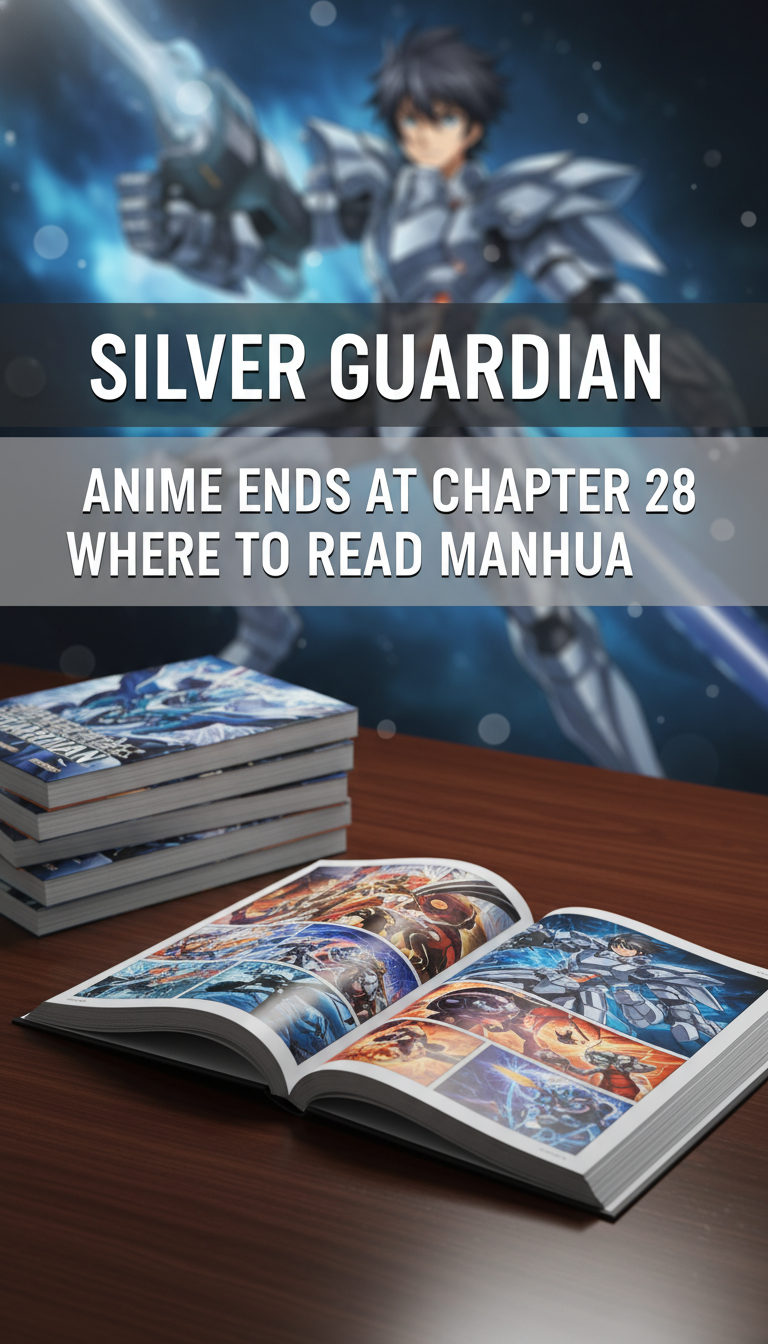 where does the silver guardian anime end in the manga