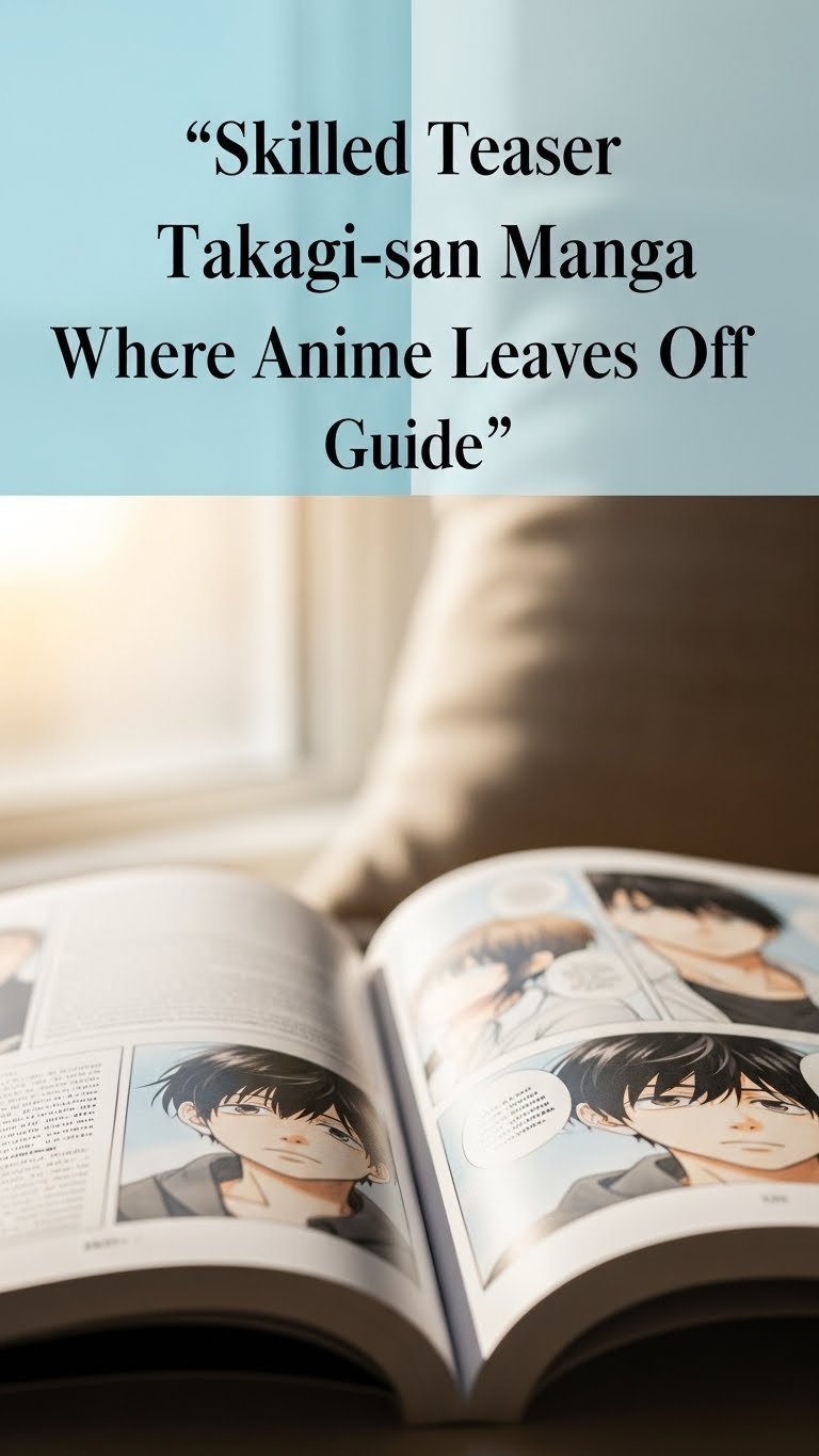 where does the skilled teaser takagi san anime leave off in the manga