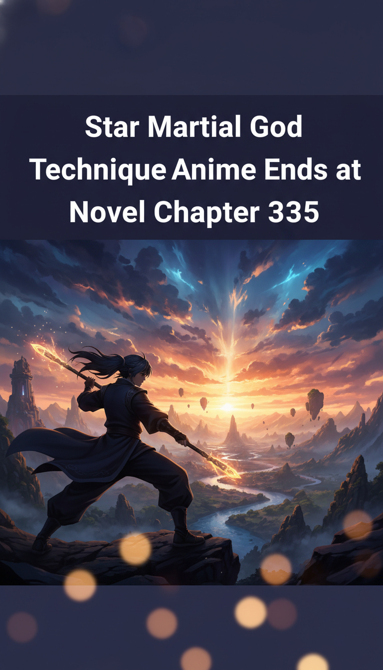 where does the star martial god technique anime end in the light novel