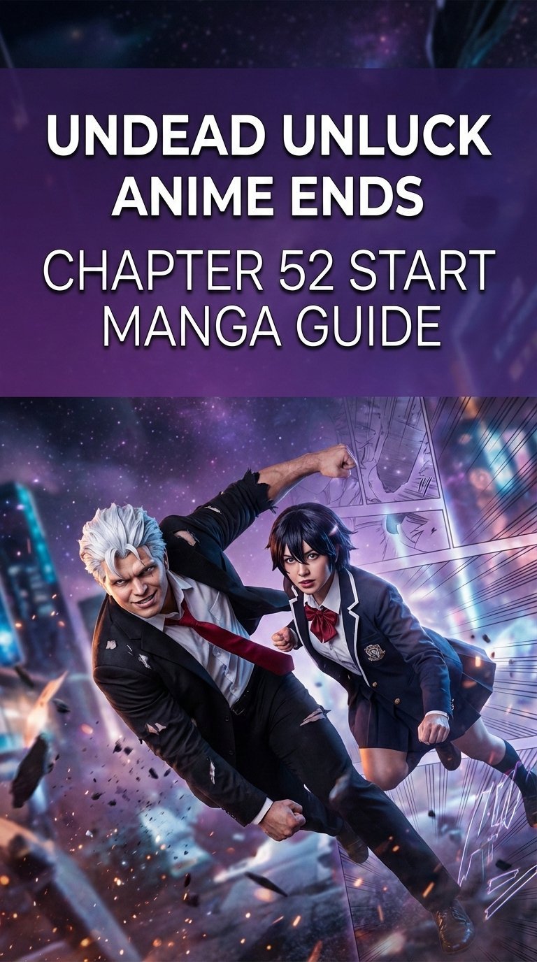 where does the undead unluck anime end in the manga