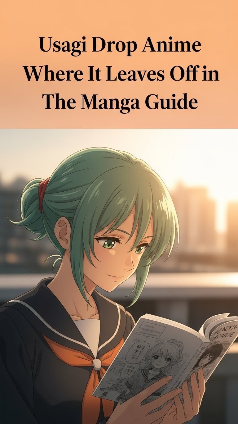 where does the usagi drop anime leave off in the manga