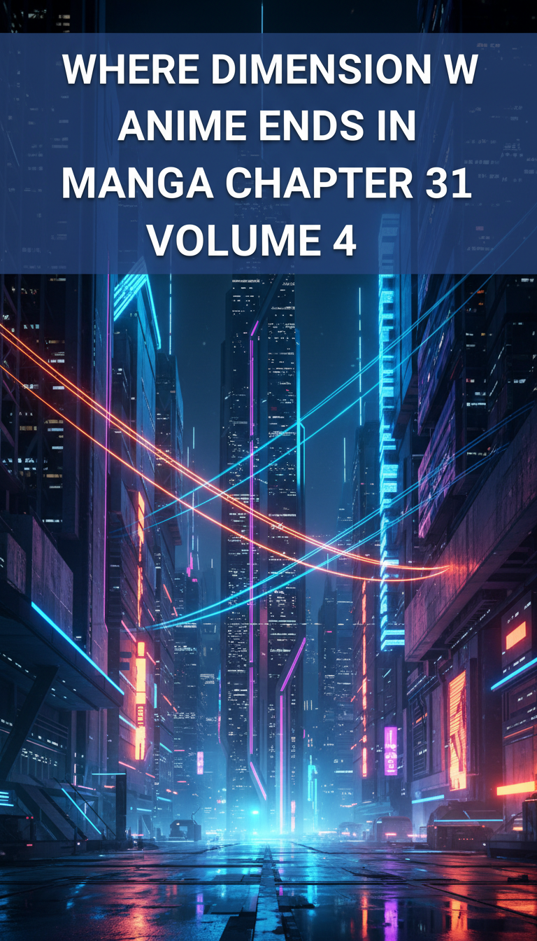 where does the dimension w anime end in the manga