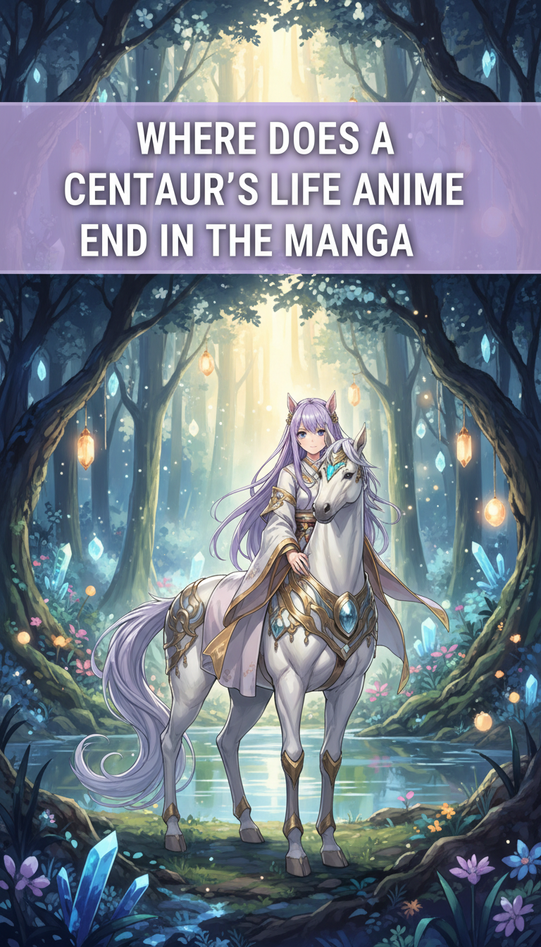 where does the a centaurs life anime end in the manga