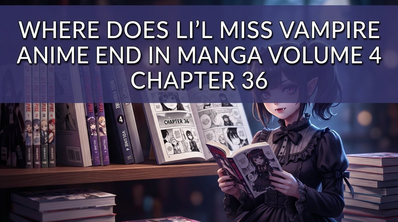 where does the lil miss vampire cant suck right anime end in the manga